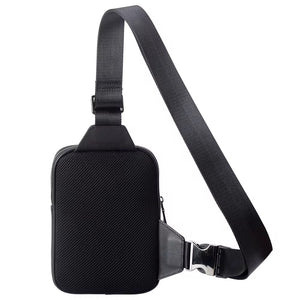 Brustbeutel Core – Leder Crossbody Tasche Schwarz