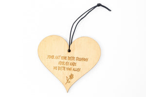 Herz mit Spruch