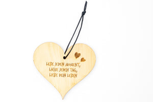 Herz mit Spruch
