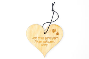 Herz mit Spruch