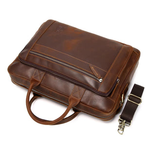 Laptoptasche Max – Leder Messenger Tasche für Business & Alltag