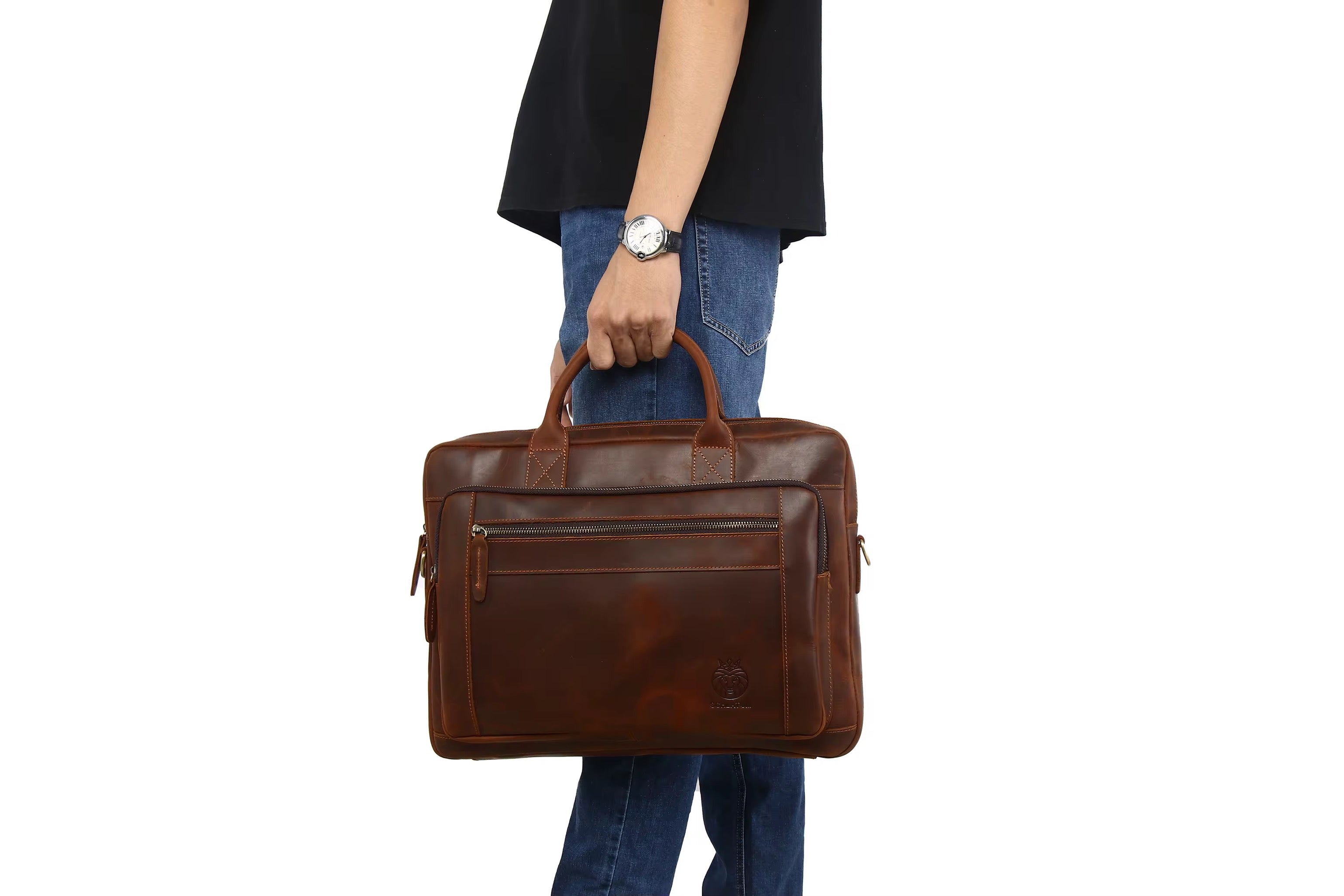 Laptoptasche Max – Leder Messenger Tasche für Business & Alltag