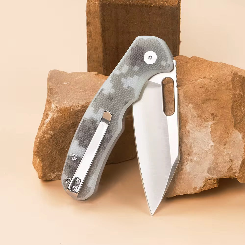 GM-Strantz Bison D2 Klappmesser – Kompaktes EDC Messer mit G10 Griff