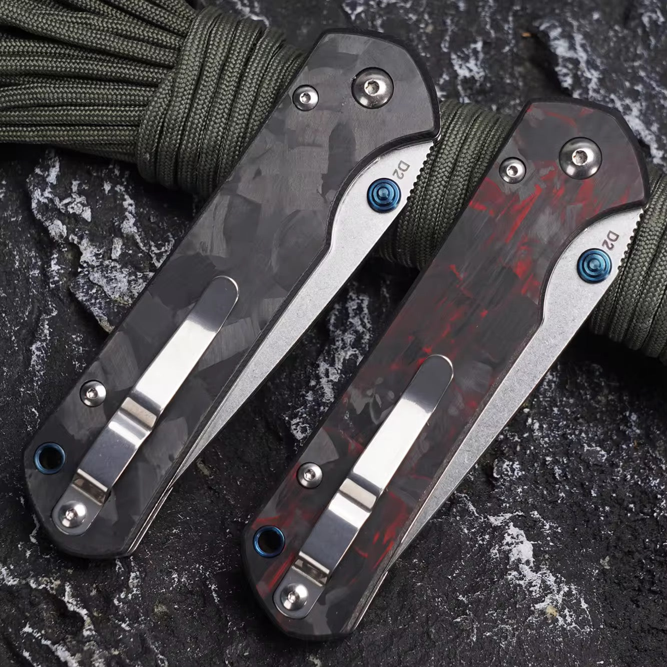 GM-Strantz Cobra D2 Klappmesser – Carbon Griff für EDC & Outdoor