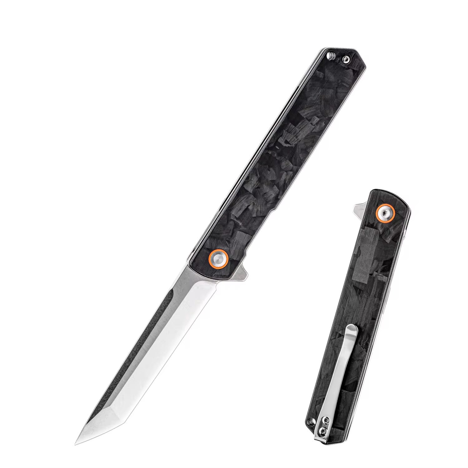 GM-Strantz Forge D2 Klappmesser – Robustes Outdoor & EDC Messer mit Carbon-Griff