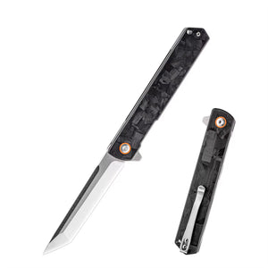 GM-Strantz Forge D2 Klappmesser – Robustes Outdoor & EDC Messer mit Carbon-Griff