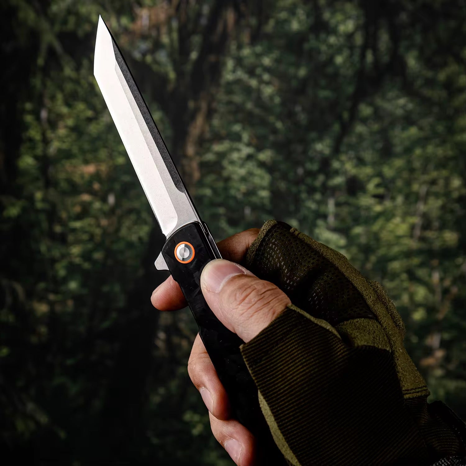 GM-Strantz Forge D2 Klappmesser – Robustes Outdoor & EDC Messer mit Carbon-Griff