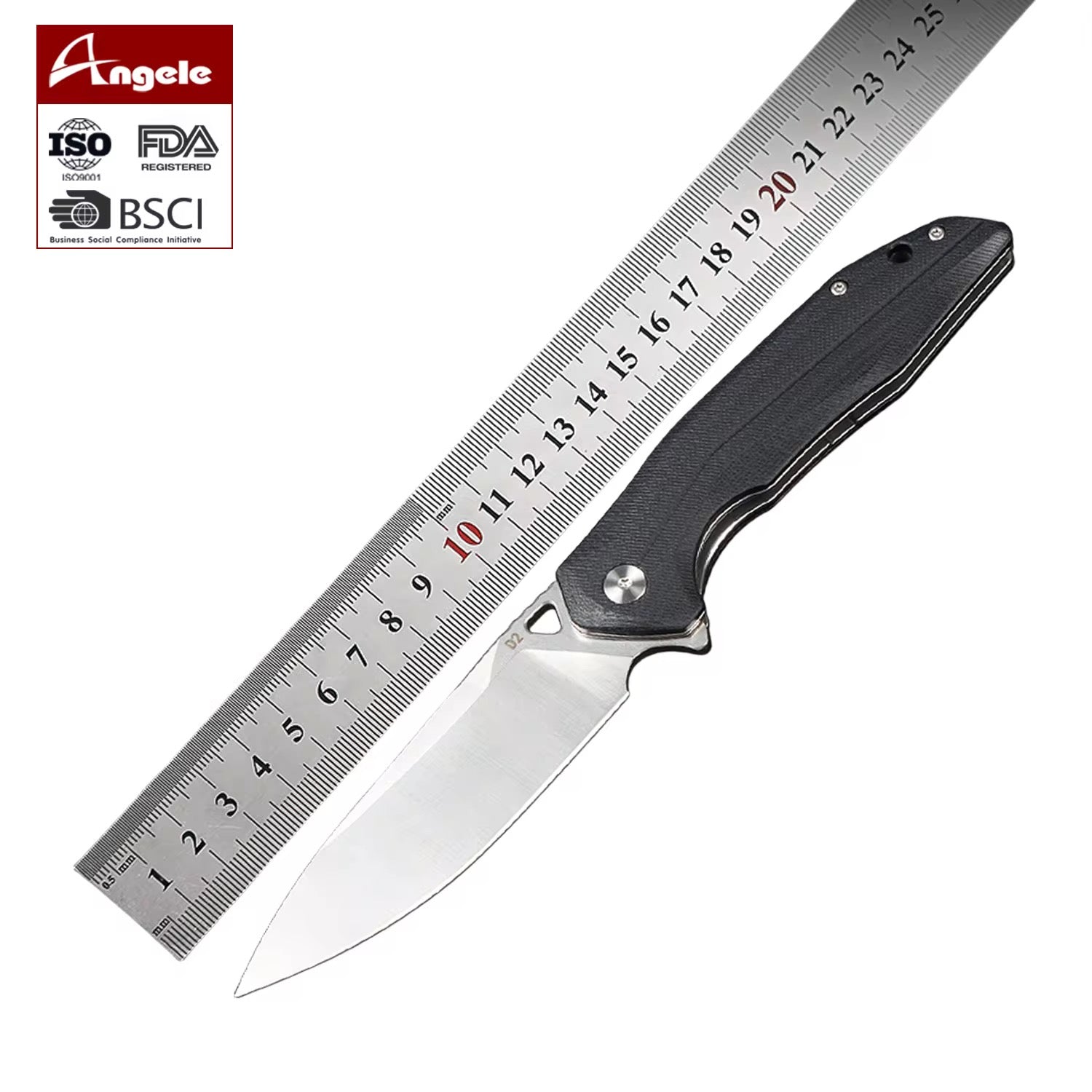 GM-Strantz Hunter D2 Klappmesser – G10 Griff für Outdoor & EDC