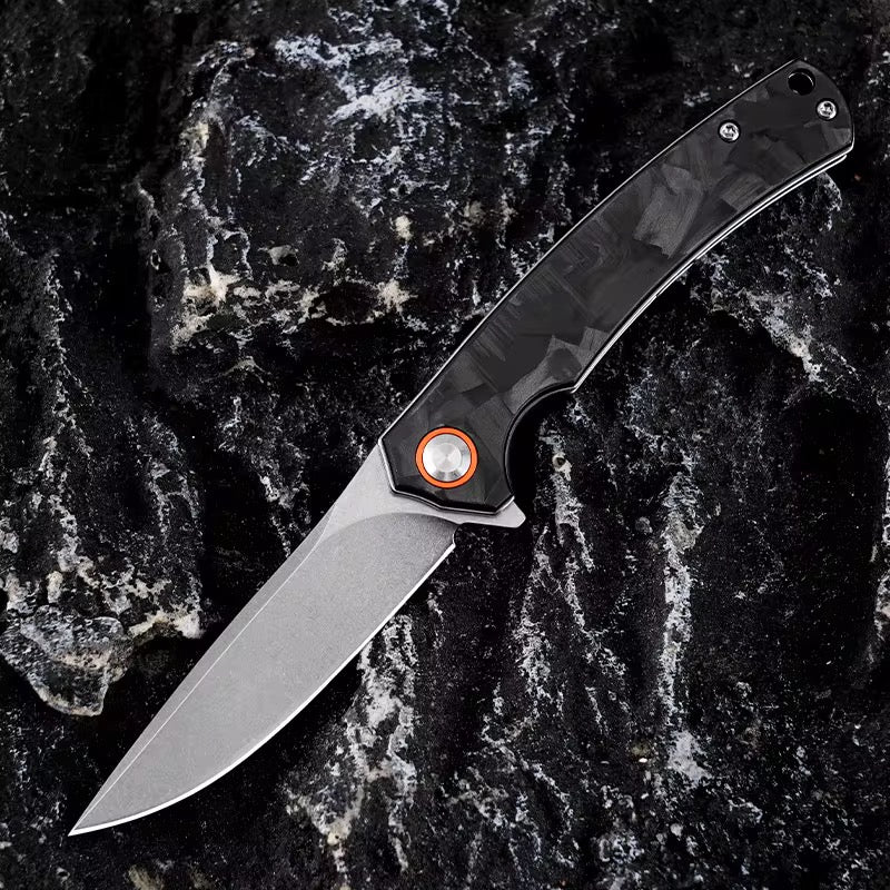 GM-Strantz Juliet Klappmesser D2 Stahl – Carbon Griff für Outdoor & EDC