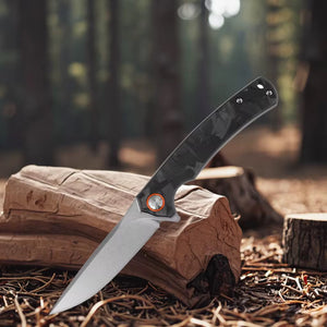 GM-Strantz Juliet Klappmesser D2 Stahl – Carbon Griff für Outdoor & EDC