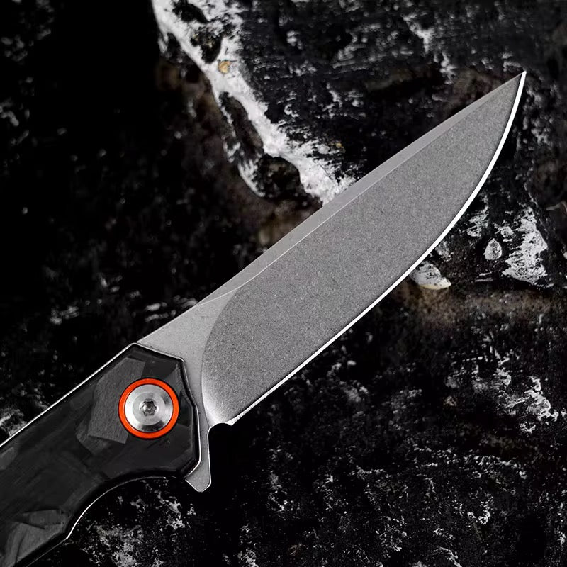 GM-Strantz Juliet Klappmesser D2 Stahl – Carbon Griff für Outdoor & EDC