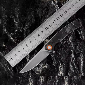 GM-Strantz Juliet Klappmesser D2 Stahl – Carbon Griff für Outdoor & EDC