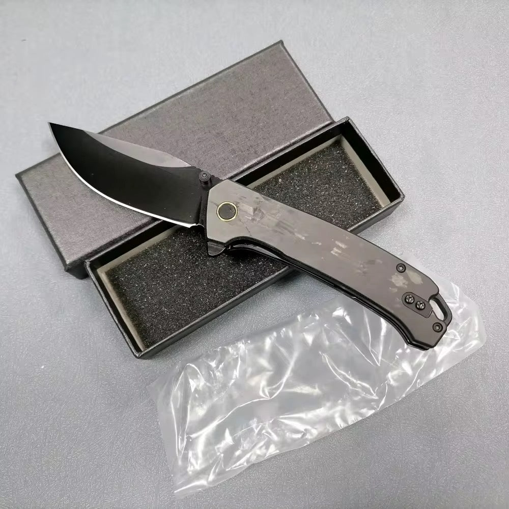 GM-Strantz Nova Klappmesser – Premium EDC Messer aus 14C28N Stahl mit Carbon Griff