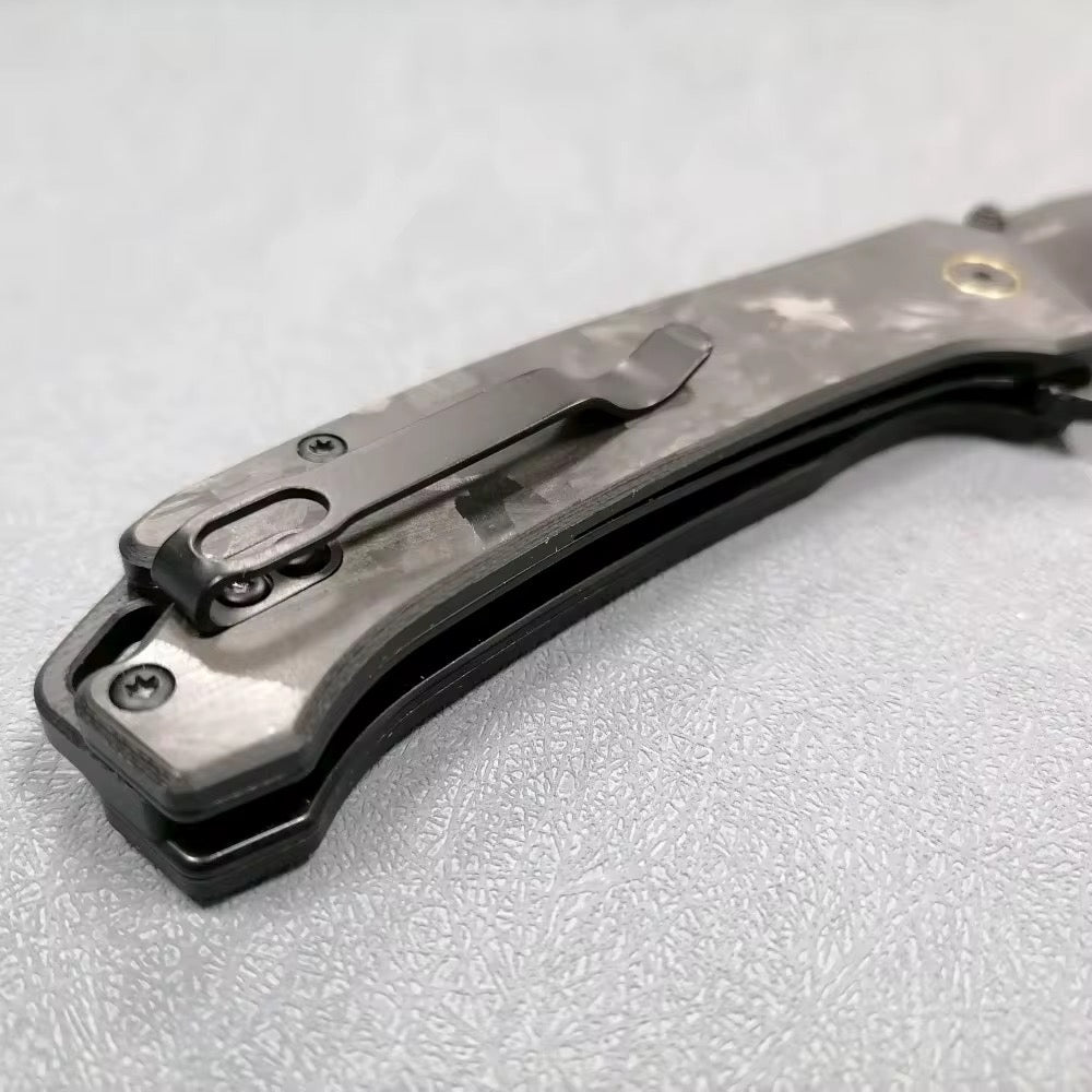 GM-Strantz Nova Klappmesser – Premium EDC Messer aus 14C28N Stahl mit Carbon Griff