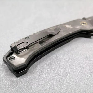 GM-Strantz Nova Klappmesser – Premium EDC Messer aus 14C28N Stahl mit Carbon Griff