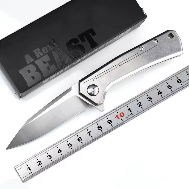 GM-Strantz Onyx D2 Klappmesser – Edelstahlgriff für EDC & Outdoor