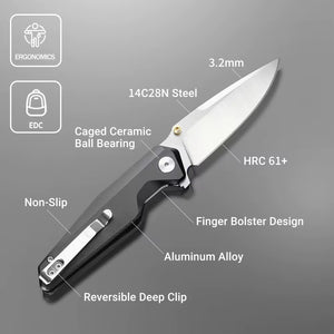 GM-Strantz Ranger 14C28N Klappmesser – Robustes EDC Messer für Outdoor & Alltag