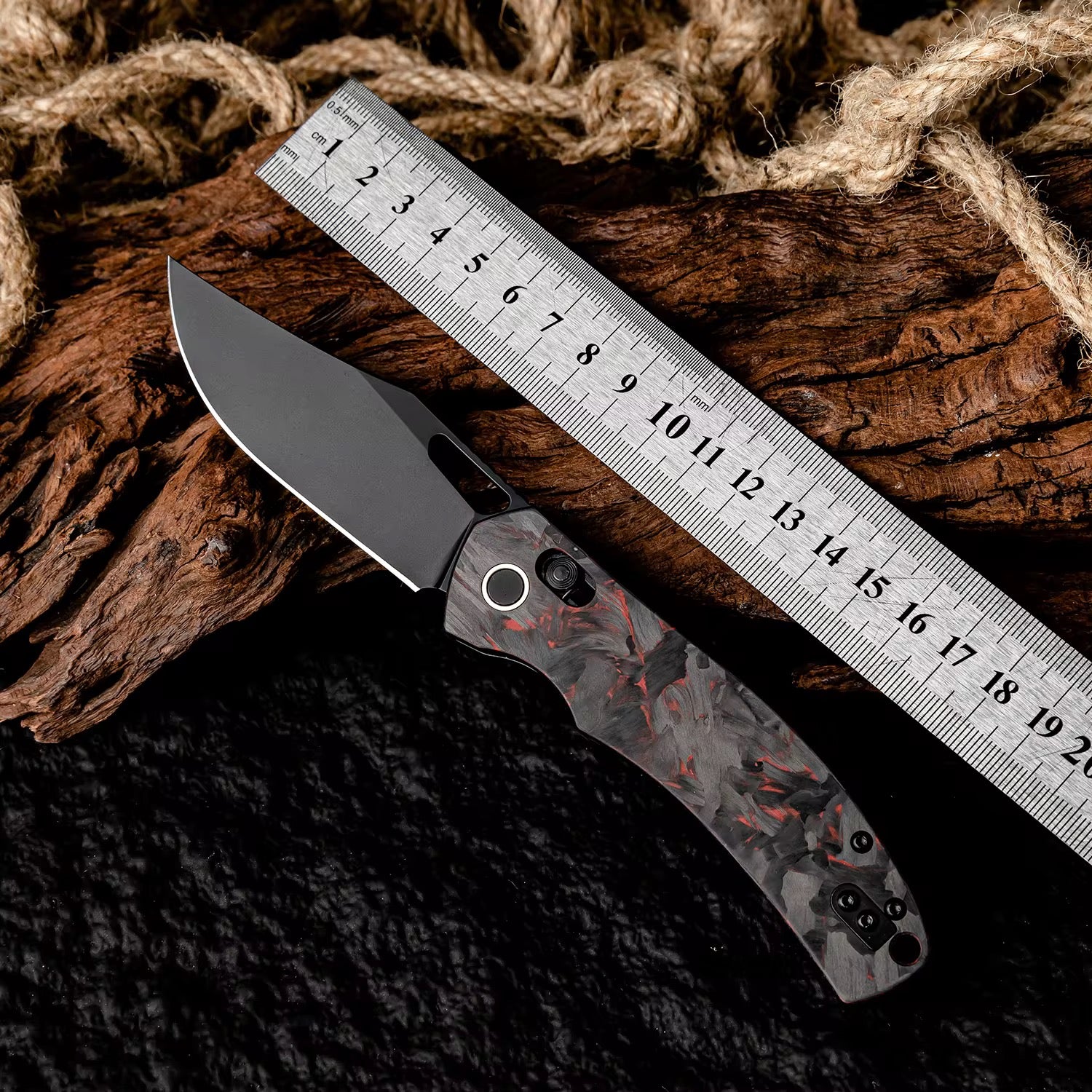 GM-Strantz Shadow 14C28N – Schwarzes Klappmesser für Alltag & Outdoor