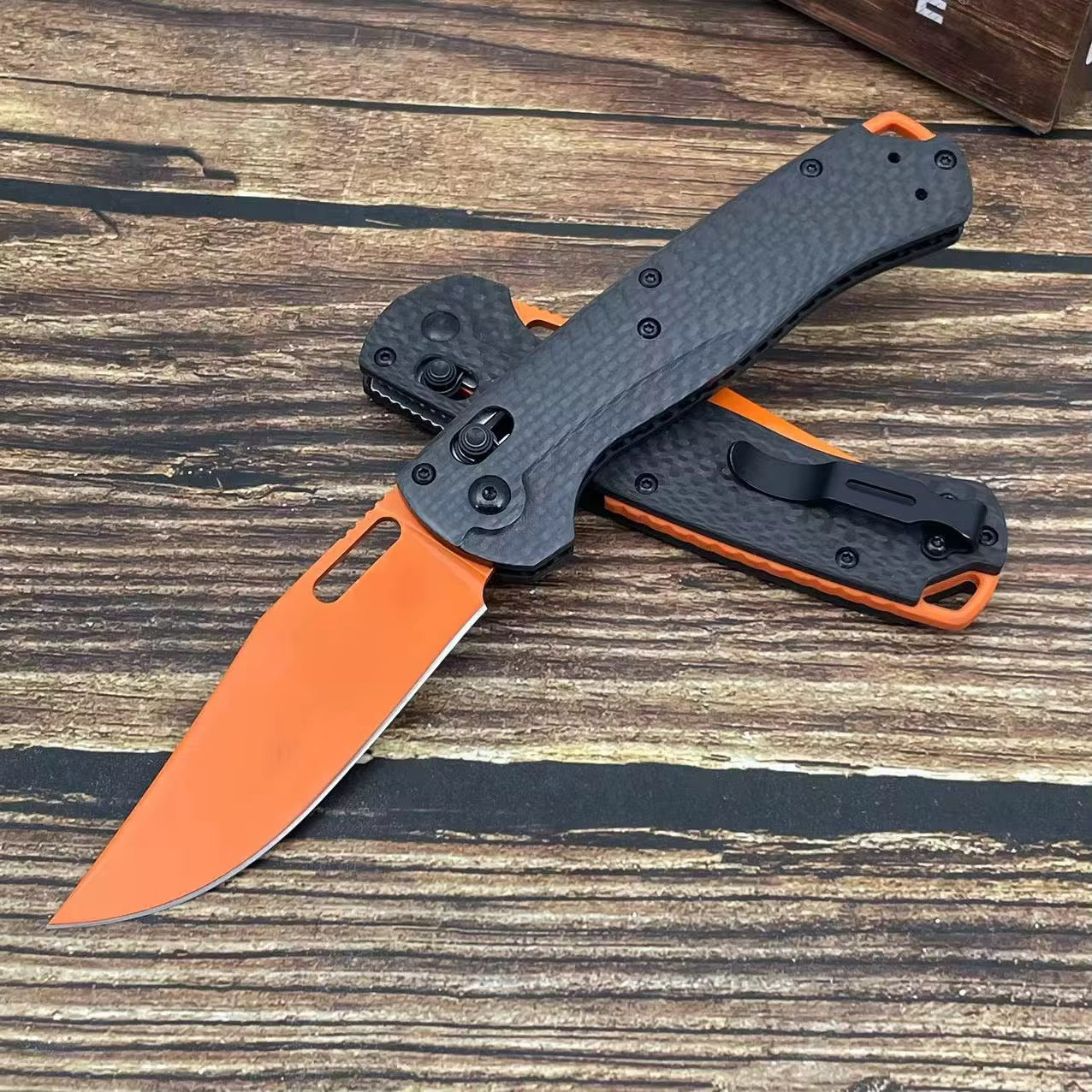GM-Strantz Titan CPM-154 – Klappmesser mit Carbonfasergriff für Outdoor & EDC