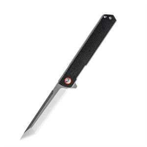 GM-Strantz Viper Black Edition D2 Klappmesser – Micarta Griff für EDC & Outdoor