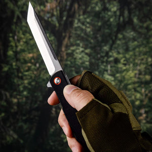 GM-Strantz Viper Black Edition D2 Klappmesser – Micarta Griff für EDC & Outdoor