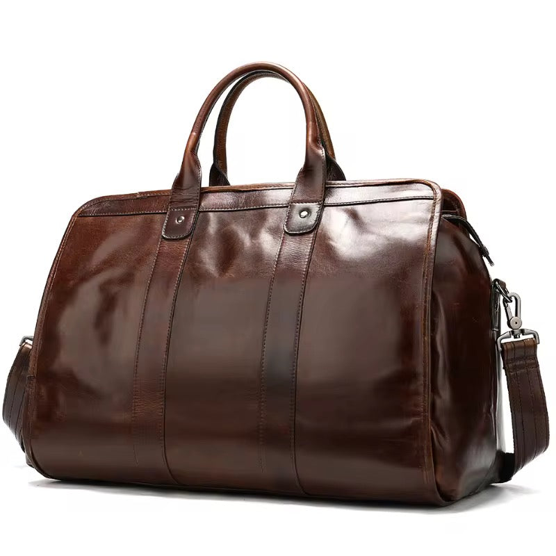 Leder Weekender London – Wasserabweisende Reisetasche für Business & Reisen