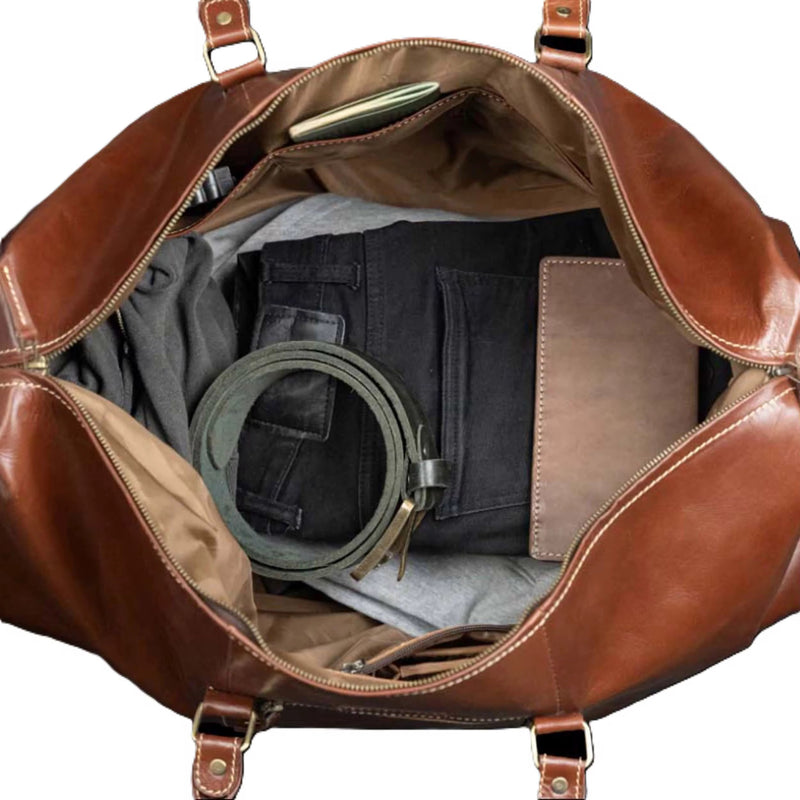 Leder Weekender Rom – Große Reisetasche aus Echtleder