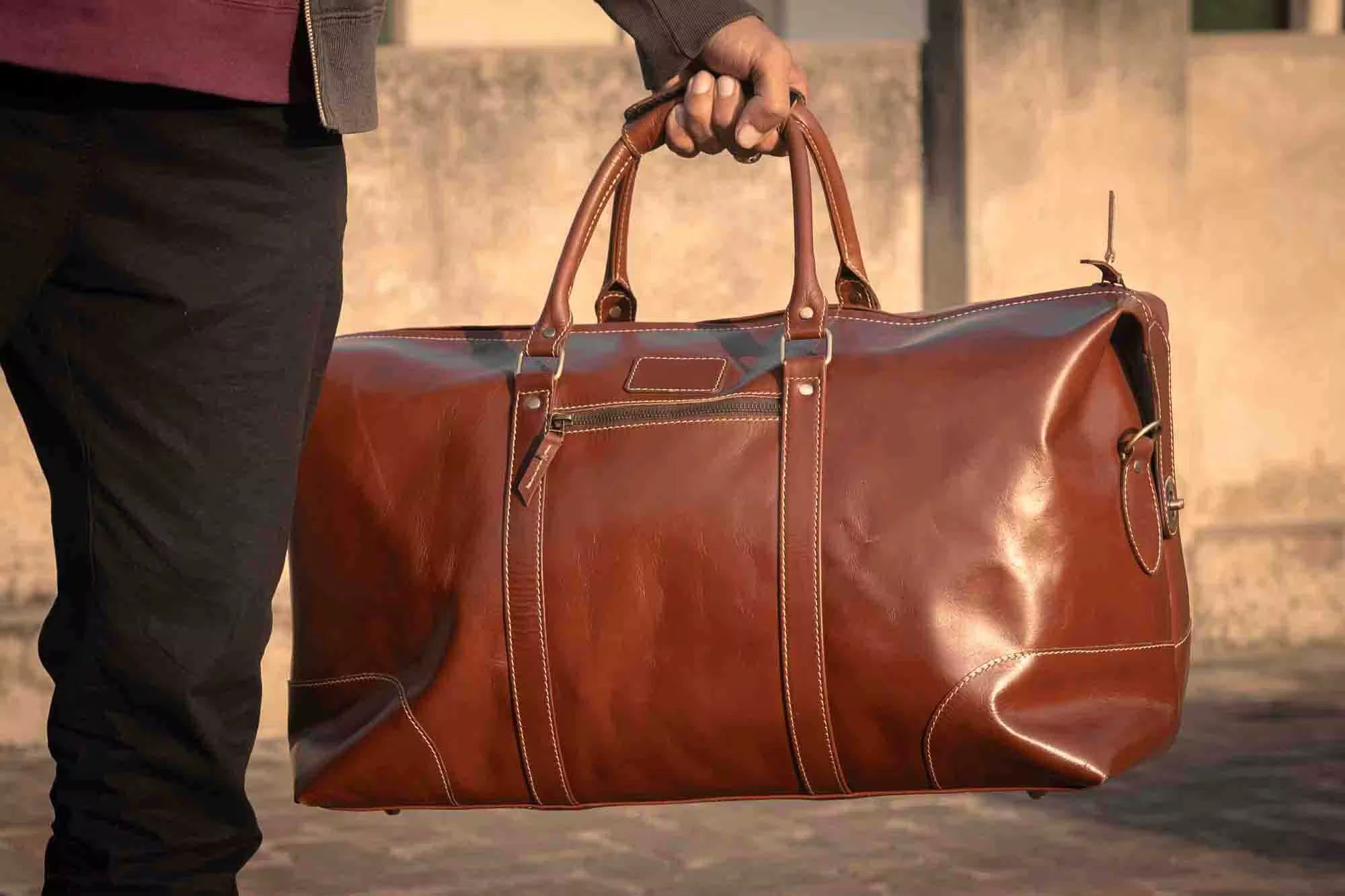 Leder Weekender Rom – Große Reisetasche aus Echtleder