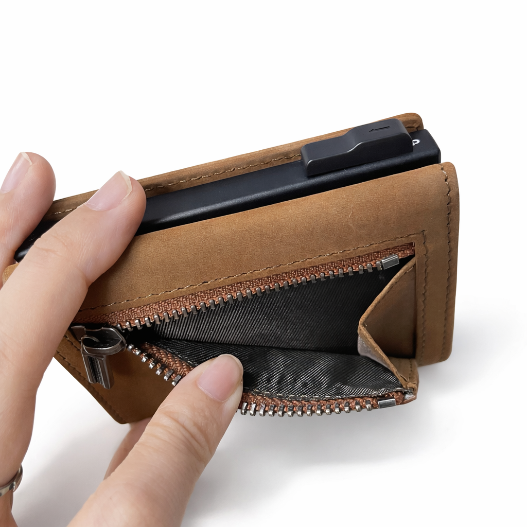 Leder Geldbörse Vienna Slim – RFID Schutz & kompaktes Design